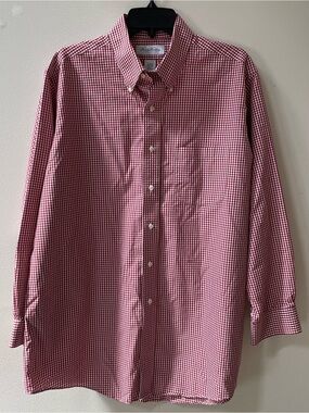 Brooks Brothers red gingham button down shirt